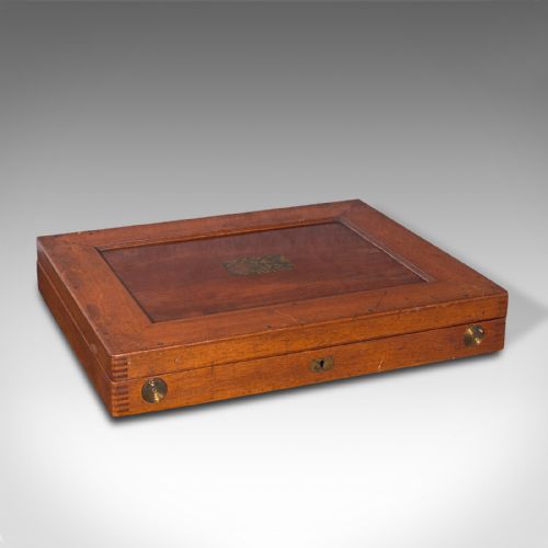 ANTIQUE CASED OPTOMETRIST'S SET ENGLISH OPTICAL INSTRUMENT BOXED VICTORIAN - ADDITIONAL PHOTO 1