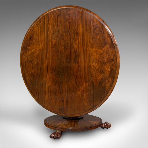 fig 1. Antique Circular Breakfast Table, English, Tilting Top, Centrepiece, William IV