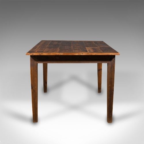 fig 2. Antique Farmhouse Kitchen Table, English Pine, Country Dining, Victorian, C.1900