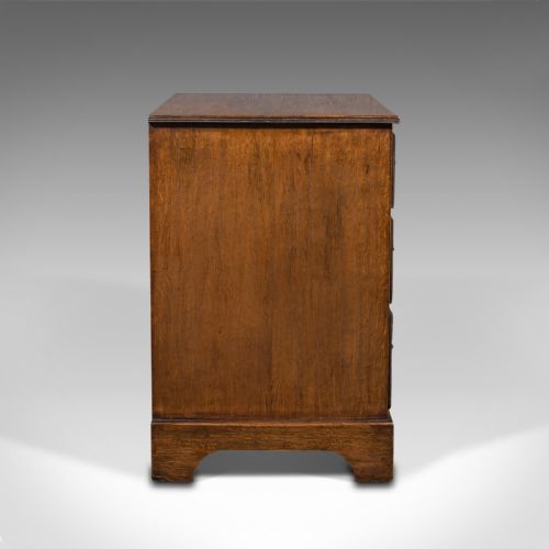 fig 2. Antique Compact Chest Of Drawers, English, Oak, Bedside Cabinet, Georgian, 1800