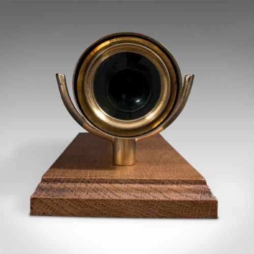 fig 5. Antique 3 Draw Telescope, English, Brass, Day Or Night, Terrestrial, Victorian