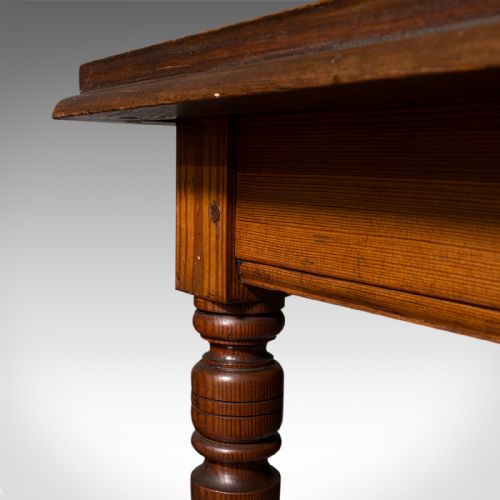ANTIQUE CONSOLE TABLE ENGLISH PINE ECCLESIASTICAL SIDE VICTORIAN C1880 - ADDITIONAL PHOTO 8