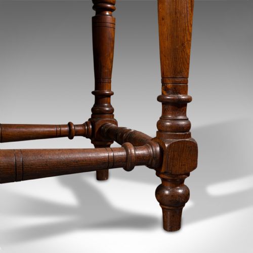 ANTIQUE CONSOLE TABLE ENGLISH PINE ECCLESIASTICAL SIDE VICTORIAN C1880 - ADDITIONAL PHOTO 11