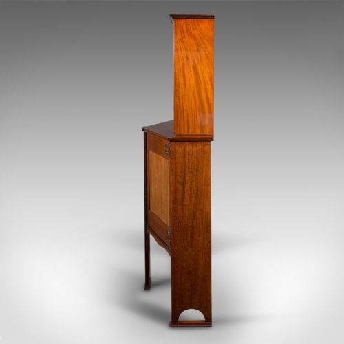 fig 4. Antique Cocktail Cabinet, English, Walnut, Sideboard, Arts & Crafts, Liberty