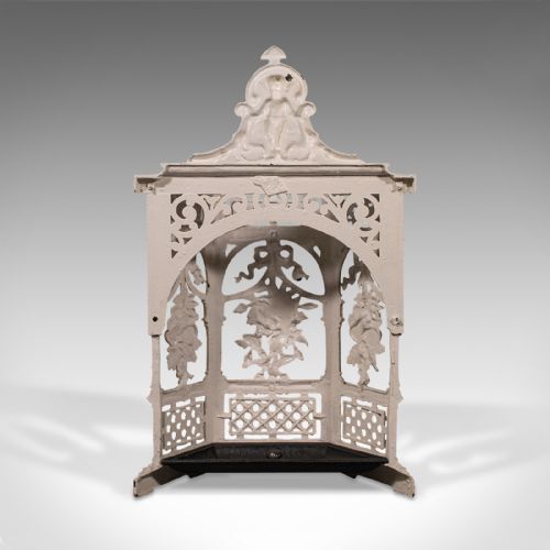 fig 4. Antique Decorative Stick Stand, English, Hallway Rack, Coalbrookdale, Victorian