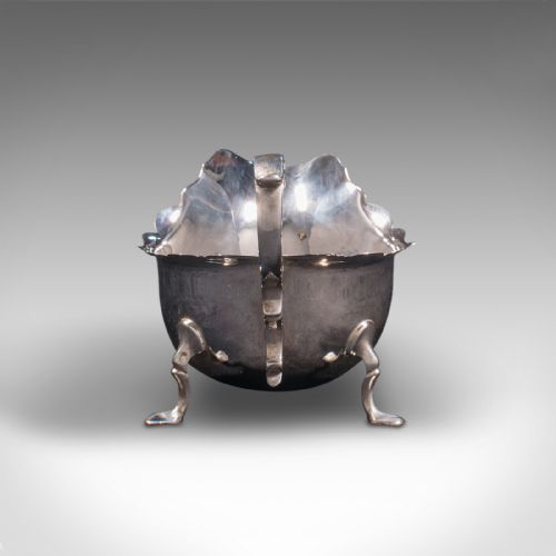 fig 4. Pair, Antique Sauce Boats, British, Silver, Condiment Dish, Hallmarks, Edwardian