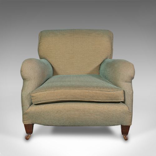 fig 1. Antique Arm Chair, English, Armchair, Howard Style, Late Victorian, Circa 1900