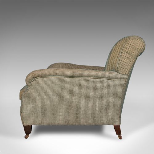 fig 3. Antique Arm Chair, English, Armchair, Howard Style, Late Victorian, Circa 1900