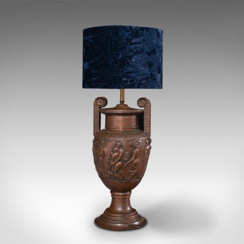 PAIR OF ANTIQUE DECORATIVE LAMPS BRONZE TABLE LIGHT TOWNLEY VASE VICTORIAN - ADDITIONAL PHOTO 5