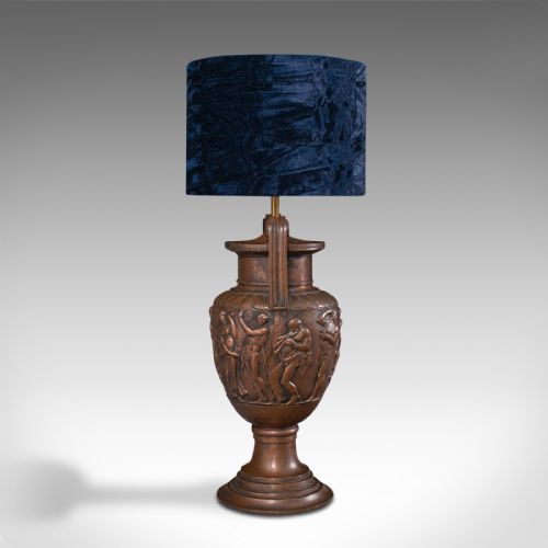 PAIR OF ANTIQUE DECORATIVE LAMPS BRONZE TABLE LIGHT TOWNLEY VASE VICTORIAN - ADDITIONAL PHOTO 6