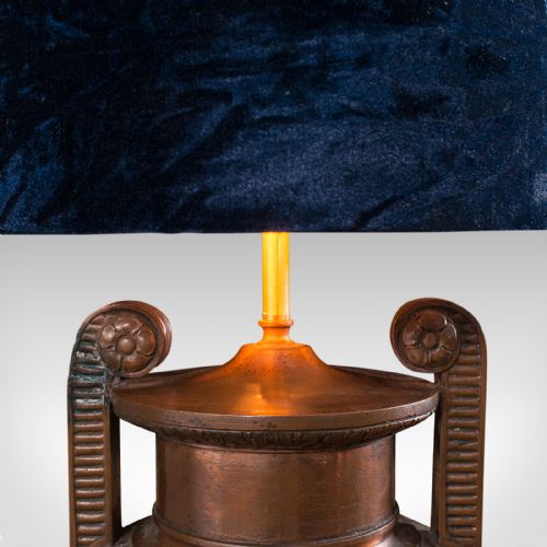 PAIR OF ANTIQUE DECORATIVE LAMPS BRONZE TABLE LIGHT TOWNLEY VASE VICTORIAN - ADDITIONAL PHOTO 9