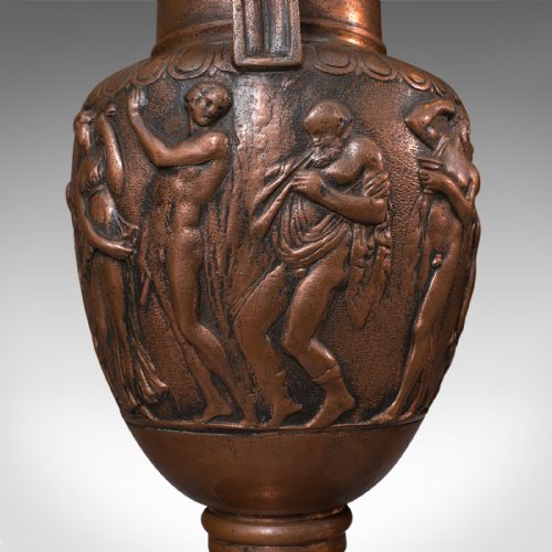 PAIR OF ANTIQUE DECORATIVE LAMPS BRONZE TABLE LIGHT TOWNLEY VASE VICTORIAN - ADDITIONAL PHOTO 11