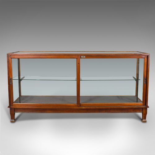 fig 4. Antique Retailer's Display Cabinet, English, Shop Showcase, Edwardian, C.1910
