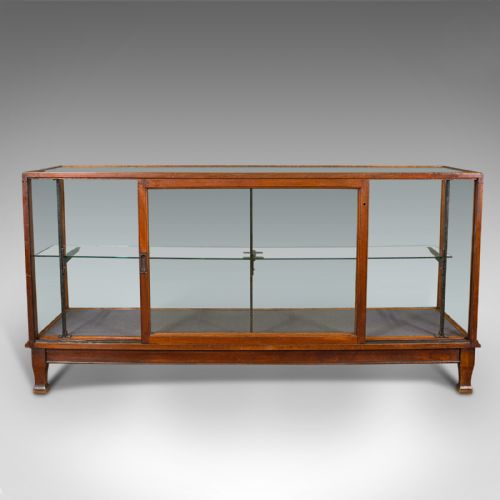 fig 5. Antique Retailer's Display Cabinet, English, Shop Showcase, Edwardian, C.1910