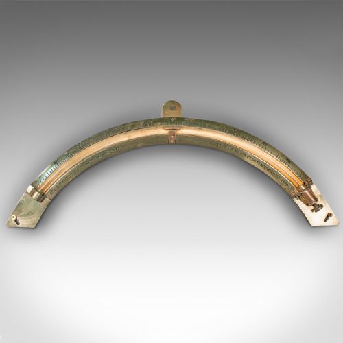 ANTIQUE SHIP'S CLINOMETER ENGLISH BRASS MARITIME INSTRUMENT H HUGHES C1900 - ADDITIONAL PHOTO 1