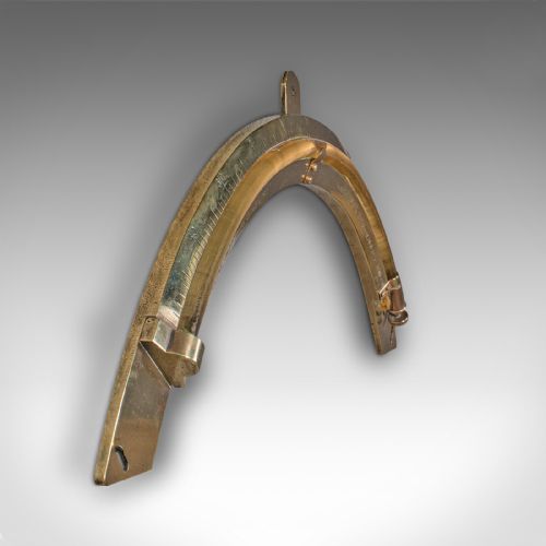 ANTIQUE SHIP'S CLINOMETER ENGLISH BRASS MARITIME INSTRUMENT H HUGHES C1900 - ADDITIONAL PHOTO 2