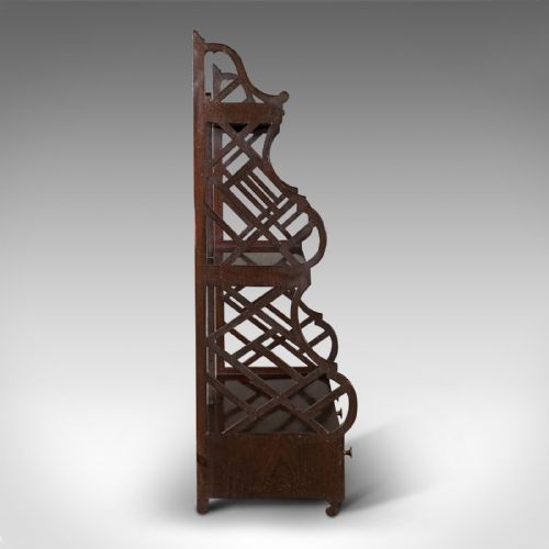 fig 3. Antique Mounted Whatnot, English, Wall Shelf, Chinoiserie, Victorian, Circa 1900
