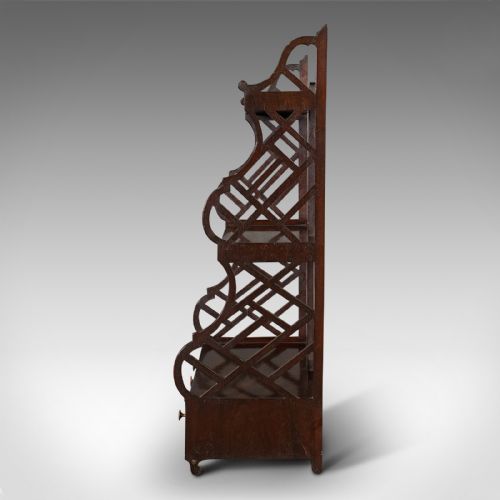 fig 4. Antique Mounted Whatnot, English, Wall Shelf, Chinoiserie, Victorian, Circa 1900