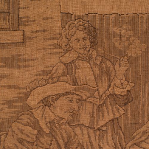 fig 3. Antique Tapestry, English, Needlepoint, Oak, Decorative Wall Panel, Victorian