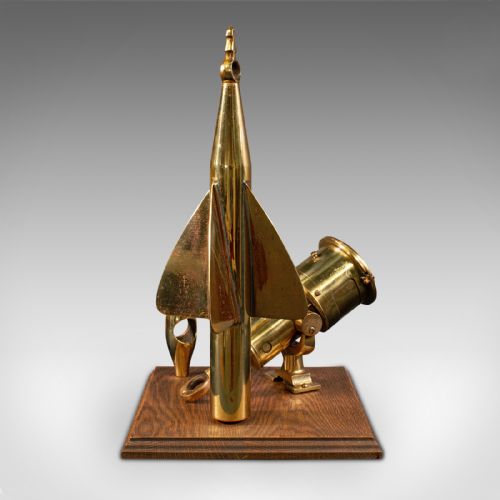 fig 3. Antique Ship's Log Desk Ornament, English, Brass, Maritime Instrument, C.1920