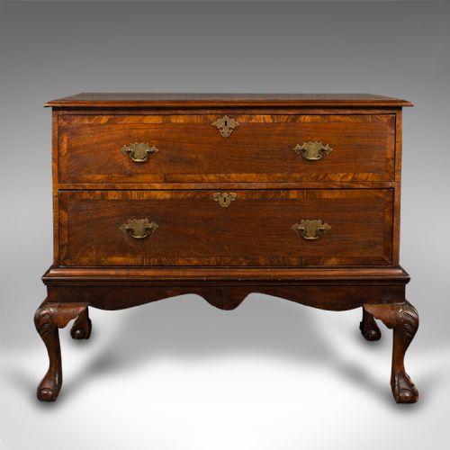 fig 1. Antique Chest On Stand, English, Lowboy, Chest of Drawers, Victorian, Circa 1870