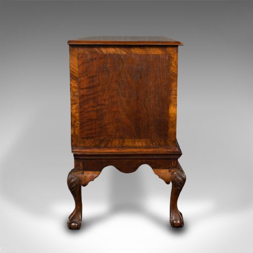 fig 2. Antique Chest On Stand, English, Lowboy, Chest of Drawers, Victorian, Circa 1870
