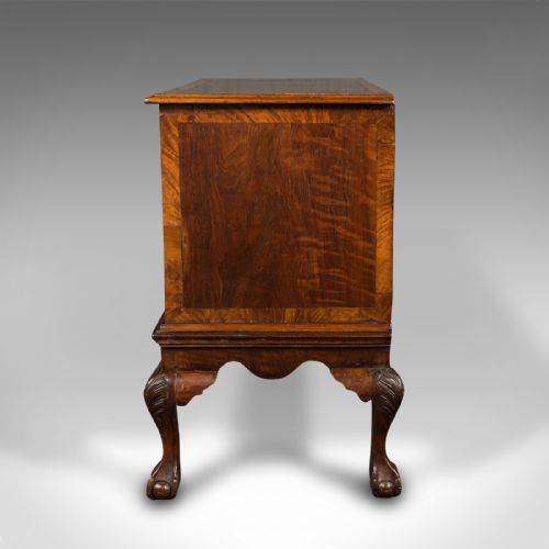 fig 5. Antique Chest On Stand, English, Lowboy, Chest of Drawers, Victorian, Circa 1870