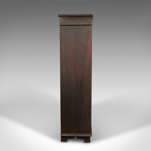 fig 2. Antique Book Case, English, Oak, Bookshelf Cabinet, Gothic Revival, Victorian