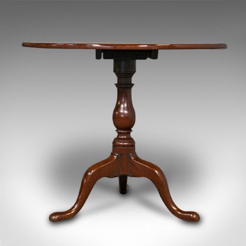 fig 2. Antique Tilt Top Occasional Table, English, Mahogany, Side, Georgian, 1800