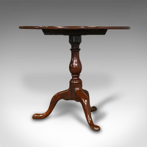 fig 3. Antique Tilt Top Occasional Table, English, Mahogany, Side, Georgian, 1800