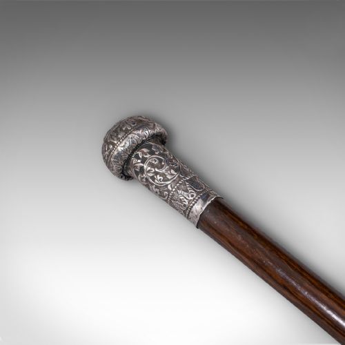fig 3. Antique Colonial Walking Cane, Anglo Indian, Coromandel, Swagger Stick, Georgian