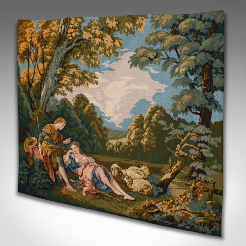 fig 2. Large Antique Tapestry Panel, French, Needlepoint Frieze, Victorian, Circa 1900