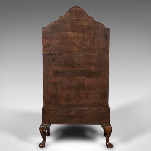 fig 5. Antique Waterfall Bookcase, Walnut, Bookshelf, Queen Anne Revival, Edwardian