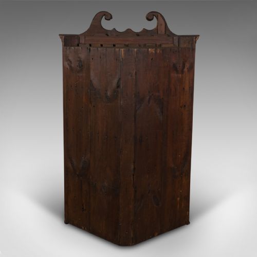 ANTIQUE CORNER CABINET ENGLISH FLAME MAHOGANY GEORGIAN C1760 - ADDITIONAL PHOTO 3