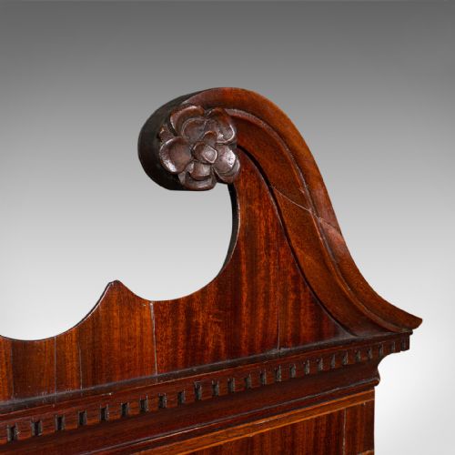 ANTIQUE CORNER CABINET ENGLISH FLAME MAHOGANY GEORGIAN C1760 - ADDITIONAL PHOTO 5