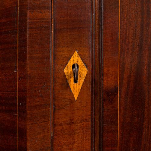ANTIQUE CORNER CABINET ENGLISH FLAME MAHOGANY GEORGIAN C1760 - ADDITIONAL PHOTO 7