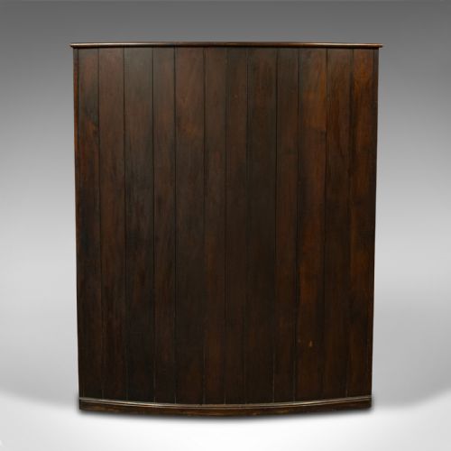 fig 4. Large Antique Bow Form Settle, English, Elm, Oak, Bench Seat, Georgian, C.1750