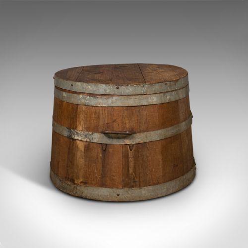 fig 3. Large Antique Fireside Log Bin, English, Oak, Victorian, C.1850