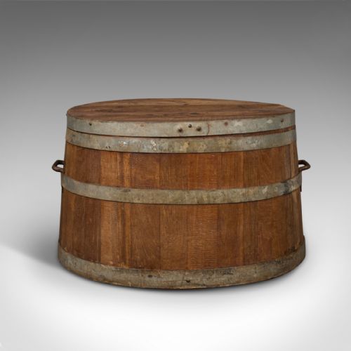 fig 4. Large Antique Fireside Log Bin, English, Oak, Victorian, C.1850