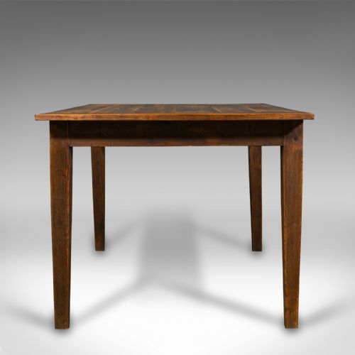 fig 3. Antique 4 Seat Kitchen Table, English, Pine, Country Dining, Victorian, C.1900