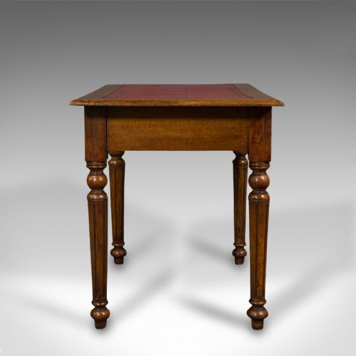 fig 4. Small Antique Writing Desk, Scottish Oak, Aesthetic Period