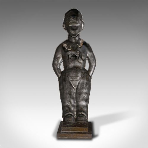 fig 3. Pair Of Antique Fireside Boys, English, Cast Iron, Fireplace Companion, Tools
