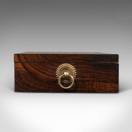fig 2. Antique Campaign Correspondence Box, Indian, Sadeli, Colonial, Regency, C.1820