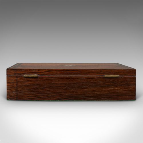 fig 5. Antique Campaign Correspondence Box, Indian, Sadeli, Colonial, Regency, C.1820