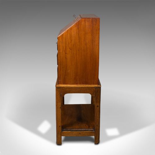 fig 3. Small Antique Apprentice's Bureau, English, Writing Cabinet, Desk, Victorian