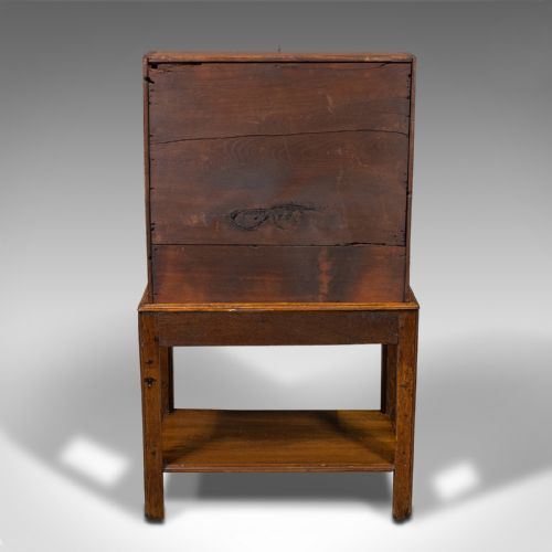 fig 4. Small Antique Apprentice's Bureau, English, Writing Cabinet, Desk, Victorian