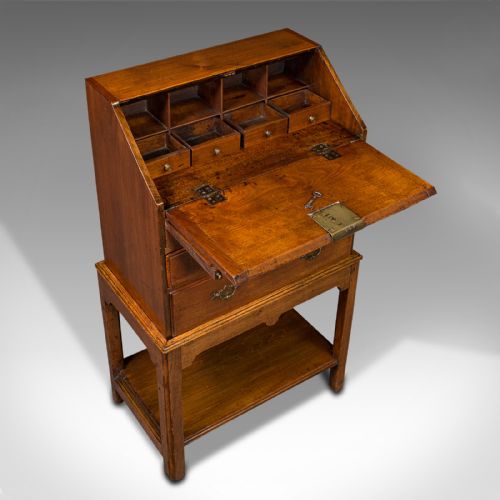 fig 5. Small Antique Apprentice's Bureau, English, Writing Cabinet, Desk, Victorian