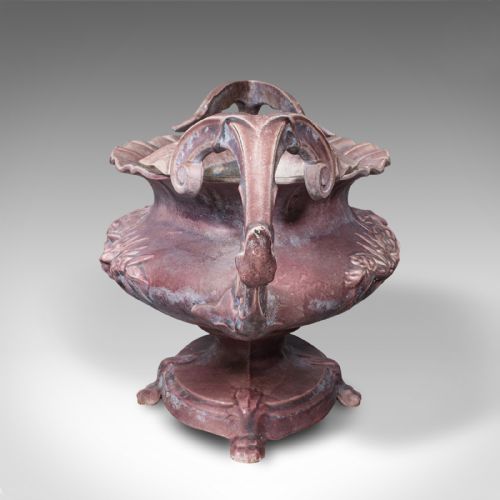 LARGE ANTIQUE ORNAMENTAL PLANTER ENGLISH CAST IRON JARDINIERE VICTORIAN 1850 - ADDITIONAL PHOTO 5