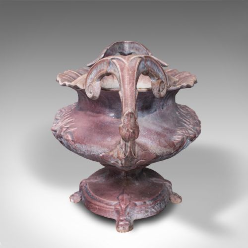 LARGE ANTIQUE ORNAMENTAL PLANTER ENGLISH CAST IRON JARDINIERE VICTORIAN 1850 - ADDITIONAL PHOTO 6