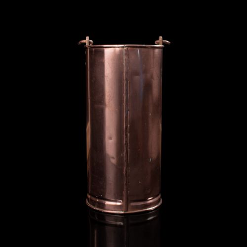 PAIR OF ANTIQUE STICK STANDS ENGLISH COPPER HALLWAY EARLY VICTORIAN C1850 - ADDITIONAL PHOTO 3
